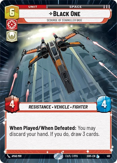 Black One Scourge of Starkiller Base (Hyperspace) (Spark of Rebellion) Near Mint Foil