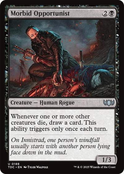 Morbid Opportunist (Commander: Tarkir: Dragonstorm) Light Play