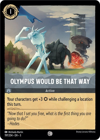 Olympus Would Be That Way (Into the Inklands) Near Mint Cold Foil