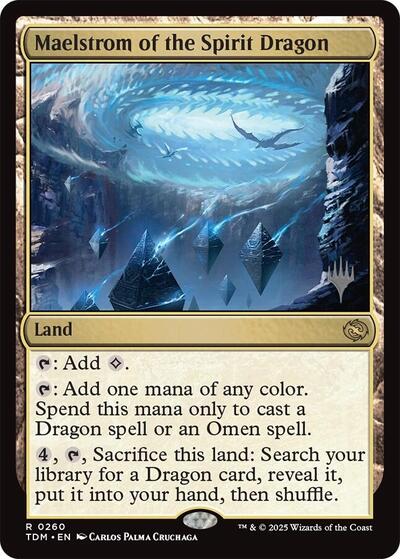 Maelstrom of the Spirit Dragon (Promo Pack: Tarkir: Dragonstorm) Light Play Foil