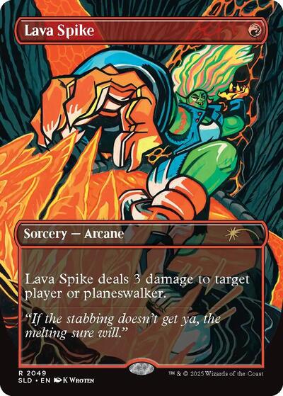 Lava Spike (2049) (Secret Lair) Near Mint