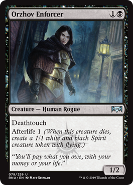 Orzhov Enforcer (Ravnica Allegiance) Light Play Foil