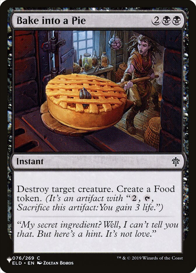 Bake into a Pie (The List) Near Mint