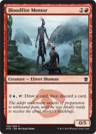 Bloodfire Mentor (Khans of Tarkir) Damaged / Poor Foil