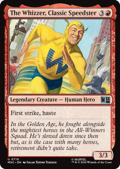 The Whizzer, Classic Speedster (Commander: Marvel Super Heroes) Near Mint