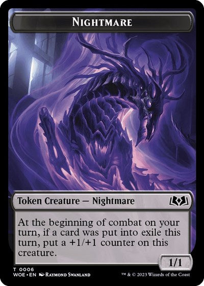 Nightmare / Food (0010) Double-Sided Token (Wilds of Eldraine) Near Mint Foil