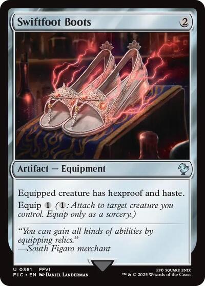 Swiftfoot Boots (Surge Foil) (Commander: FINAL FANTASY) Near Mint Foil