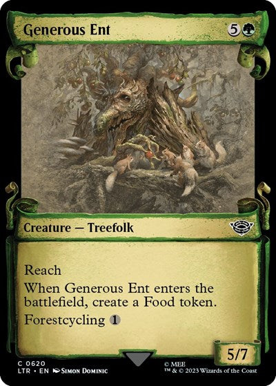 Generous Ent (Showcase Scrolls) (Universes Beyond: The Lord of the Rings: Tales of Middle-earth) Near Mint