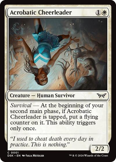 Acrobatic Cheerleader (Duskmourn: House of Horror) Near Mint Foil