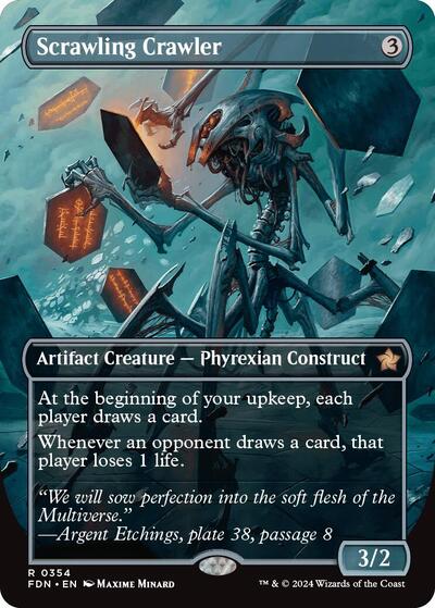 Scrawling Crawler (Borderless) (Foundations) Light Play