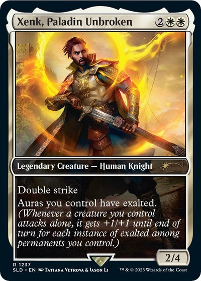 Xenk, Paladin Unbroken (Secret Lair) Medium Play Foil