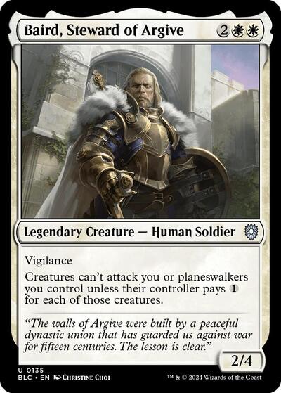 Baird, Steward of Argive (Commander: Bloomburrow) Light Play