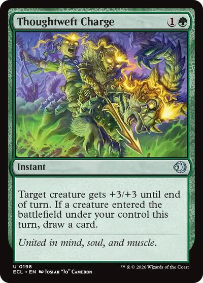 Thoughtweft Charge (Lorwyn Eclipsed) Light Play Foil
