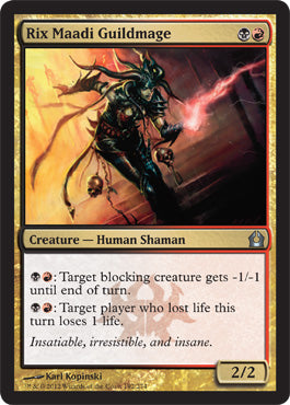 Rix Maadi Guildmage (Return to Ravnica) Medium Play Foil