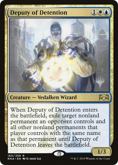 Deputy of Detention (Promo Pack: Throne of Eldraine) Light Play