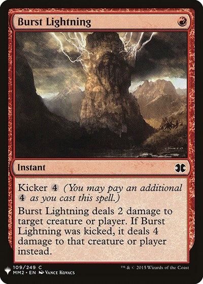 Burst Lightning (Mystery Booster) Near Mint