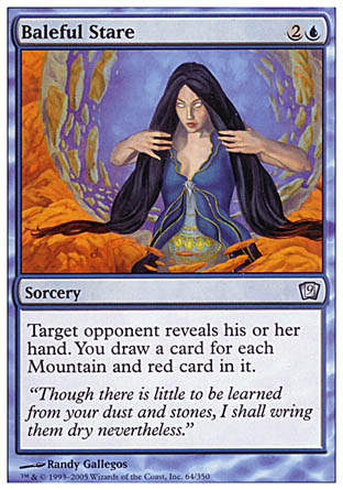 Baleful Stare (9th Edition) Light Play Foil
