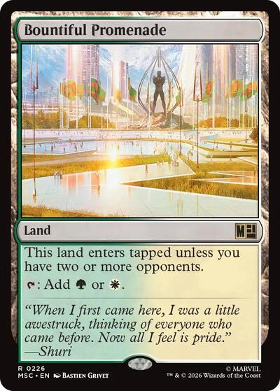 Bountiful Promenade (Surge Foil) (Commander: Marvel Super Heroes) Near Mint Foil
