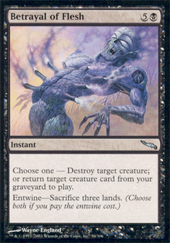 Betrayal of Flesh (Mirrodin) Medium Play Foil