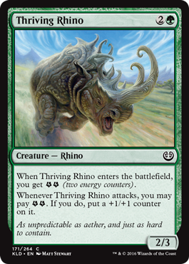 Thriving Rhino (Kaladesh) Medium Play Foil