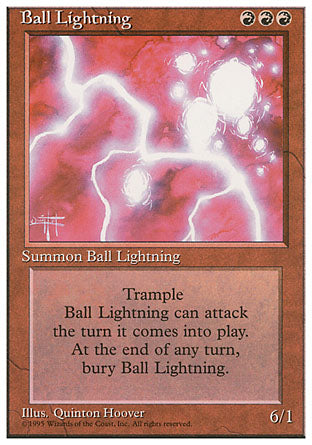 Ball Lightning (4th Edition) Damaged / Poor