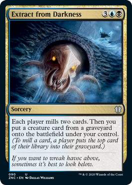 Extract from Darkness (Commander 2020 Zendikar Rising) Medium Play