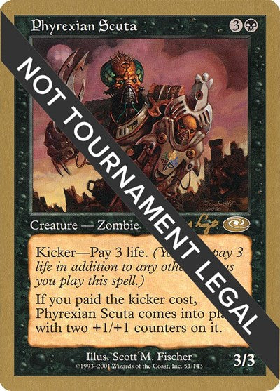 Phyrexian Scuta - 2001 Tom van de Logt (PLS) (World Championship Decks) Medium Play