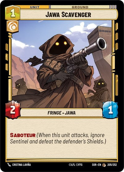 Jawa Scavenger (Spark of Rebellion) Near Mint Foil