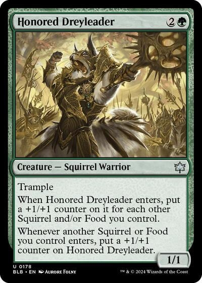 Honored Dreyleader (Bloomburrow) Light Play Foil