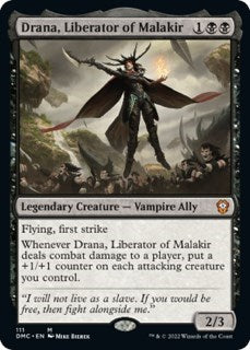 Drana, Liberator of Malakir (Commander: Dominaria United) Light Play