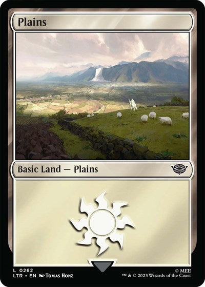 Plains (0262) (Universes Beyond: The Lord of the Rings: Tales of Middle-earth) Medium Play Foil