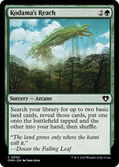 Kodama's Reach (Commander Masters) Medium Play Foil