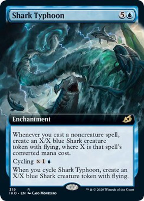 Shark Typhoon (Extended Art) (Ikoria: Lair of Behemoths) Heavy Play Foil