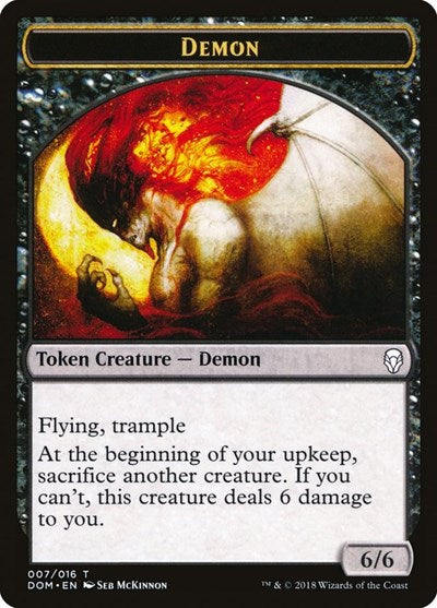 Demon Token (Dominaria) Light Play
