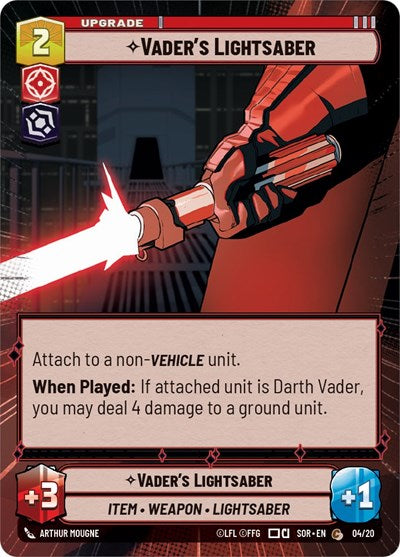 Vader's Lightsaber (Hyperspace) (Weekly Play Promos) Near Mint