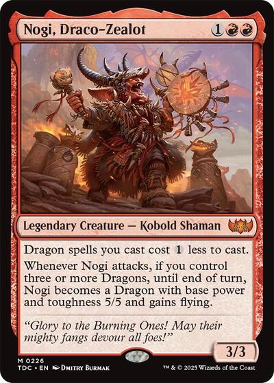 Nogi, Draco-Zealot (Commander: Tarkir: Dragonstorm) Light Play