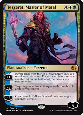 Tezzeret Master of Metal (Aether Revolt) Light Play Foil