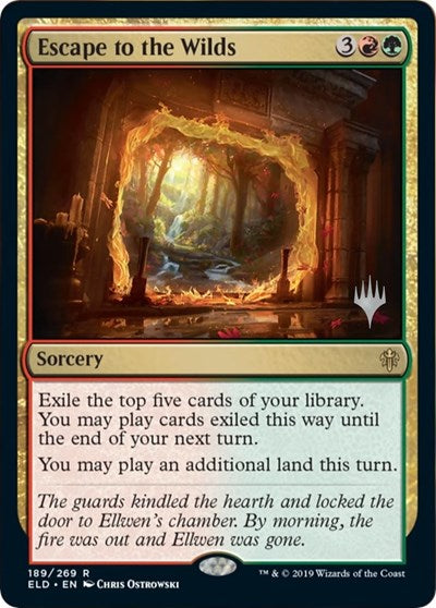 Escape to the Wilds (Promo Pack: Throne of Eldraine) Light Play Foil