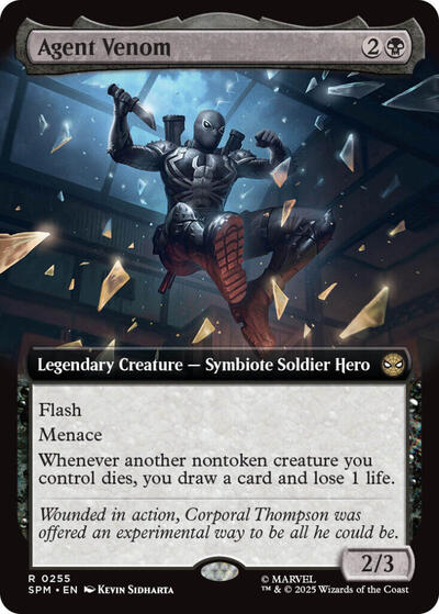 Agent Venom (Extended Art) (Marvel's Spider-Man) Light Play Foil