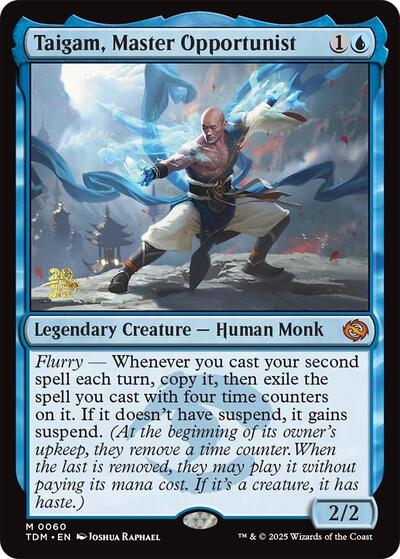 Taigam, Master Opportunist (Promos: Prerelease Cards) Light Play Foil