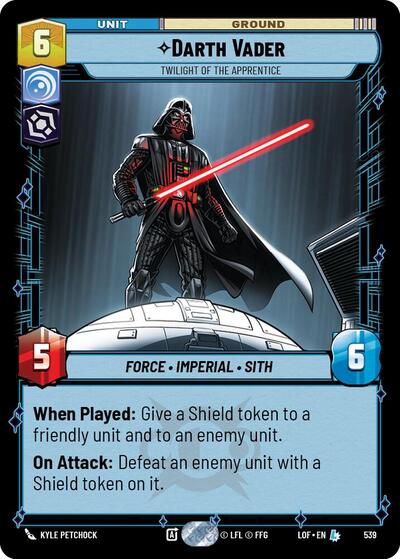 Darth Vader Twilight of the Apprentice (Foil) (Legends of the Force) Near Mint Foil