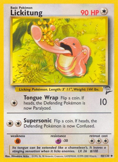 Lickitung (Base Set 2) Damaged / Poor