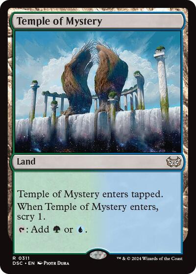 Temple of Mystery (Commander: Duskmourn: House of Horror) Light Play
