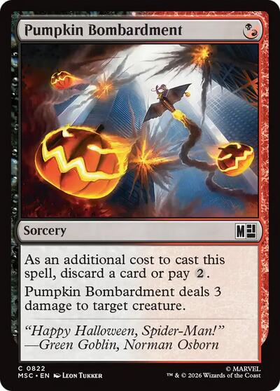 Pumpkin Bombardment (Commander: Marvel Super Heroes) Near Mint