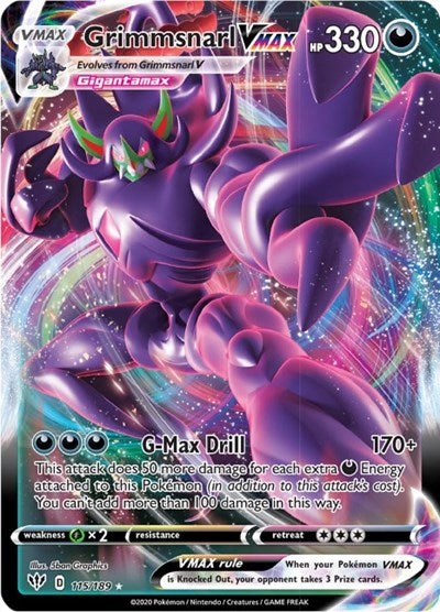 Grimmsnarl VMAX (SWSH03: Darkness Ablaze) Near Mint Holofoil