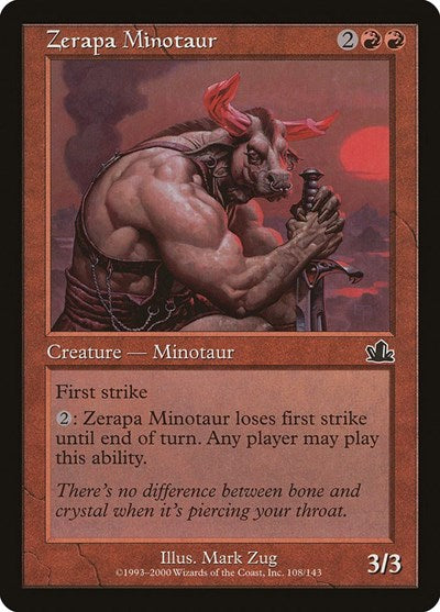 Zerapa Minotaur (Prophecy) Medium Play