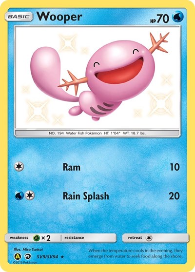 Wooper (Hidden Fates: Shiny Vault) Near Mint Holofoil