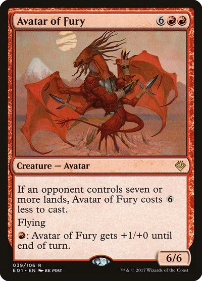 Avatar of Fury (Archenemy: Nicol Bolas) Near Mint