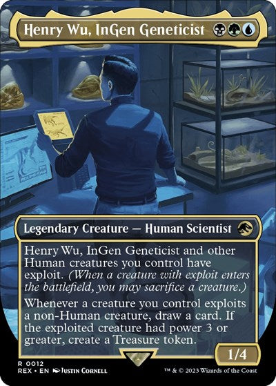 Henry Wu, InGen Geneticist (Borderless) (Universes Beyond: Jurassic World Collection) Near Mint