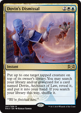 Dovin's Dismissal (Ravnica Allegiance) Medium Play